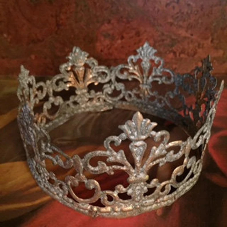 Rustic Zinc 7 Point French Crown, Metal Crown Crown - Etsy Canada | Etsy (US)