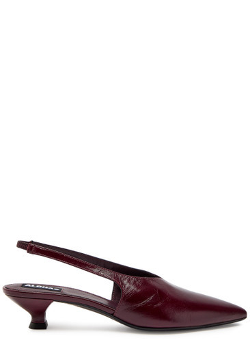 Eros 45 glossed leather slingback pumps | Harvey Nichols