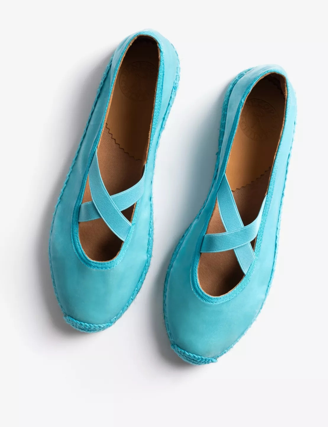 Chico Velvet Espadrille - Turquoise | Penelope Chilvers