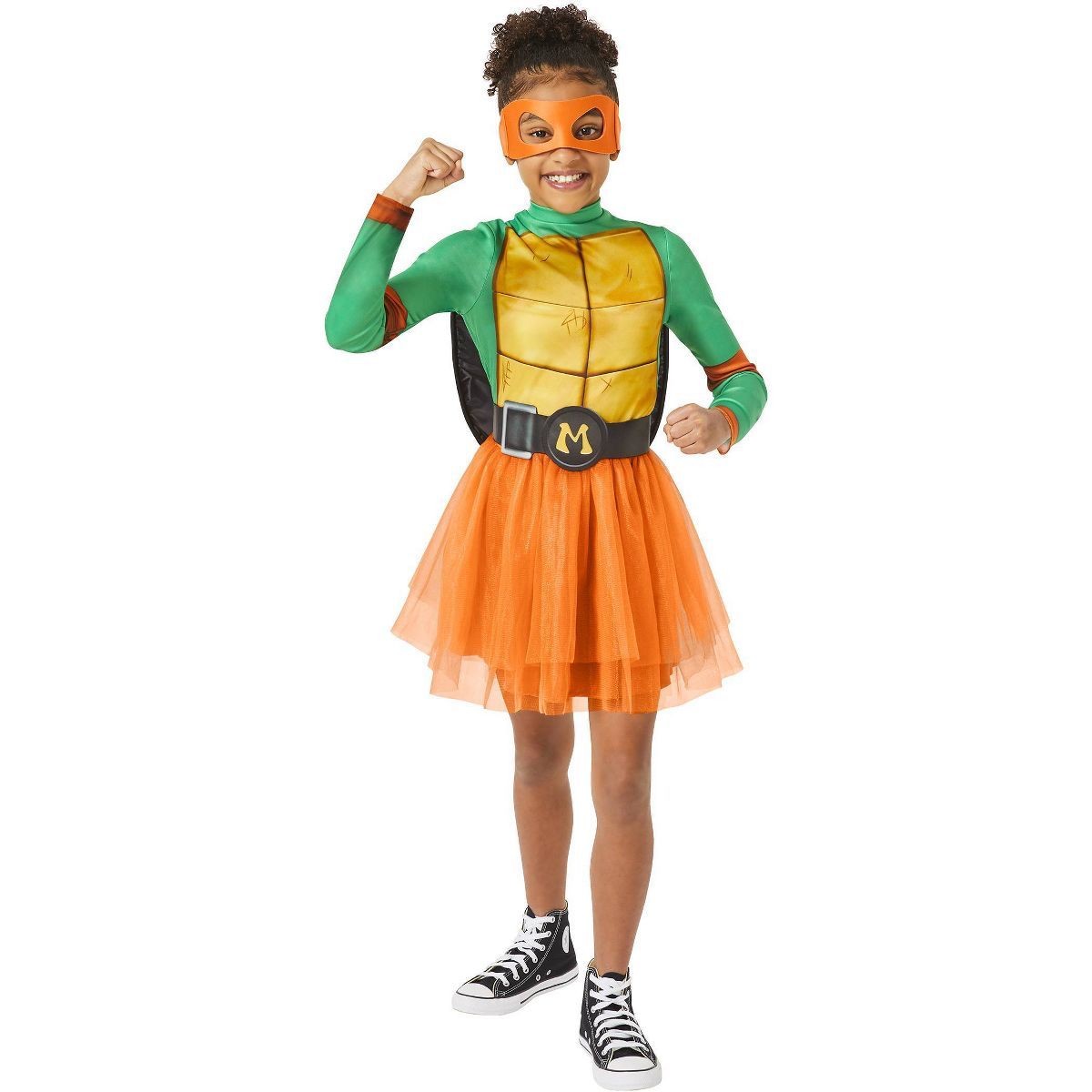 initiated
Kids' Teenage Mutant Ninja Turtles Mutant Mayhem Michelangelo Halloween Costume Dress | Target