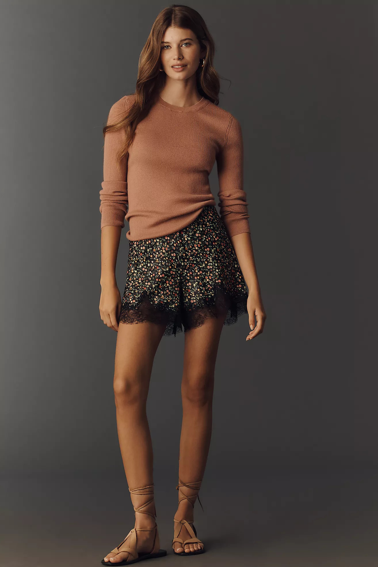 Tilda Lace-Trim Shorts | Anthropologie (US)