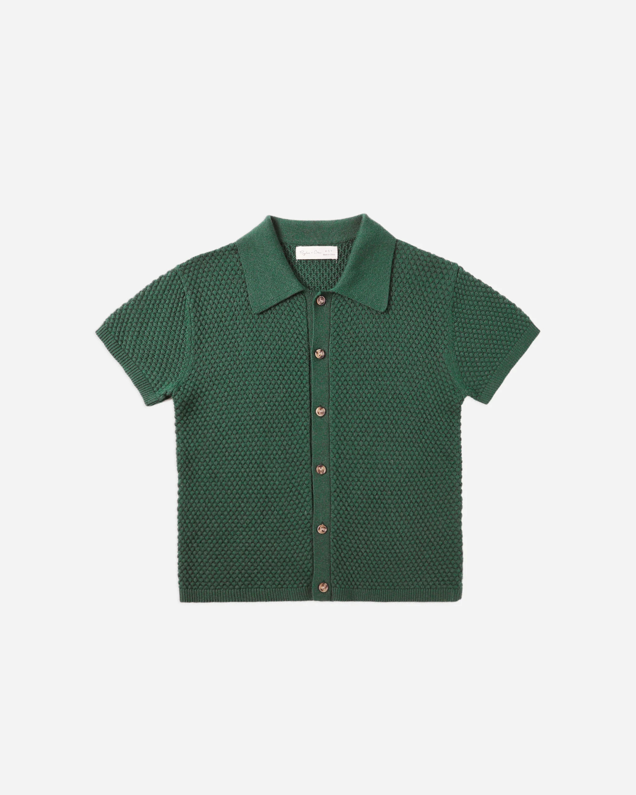 Aiden Polo || Green | Rylee + Cru