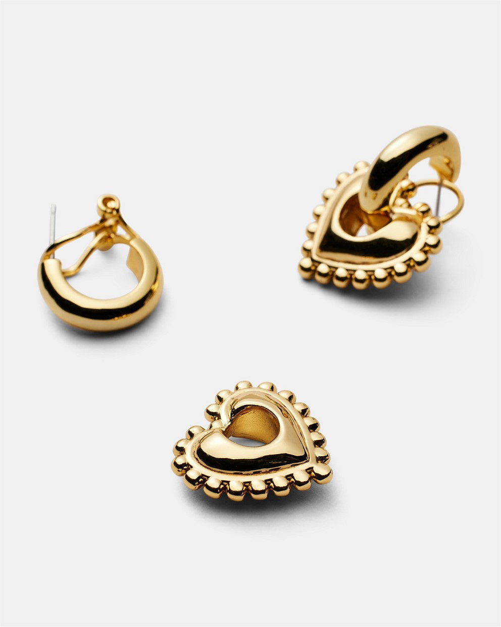 Demi Pointe Heart Hoop Earrings | Mimco (AU)