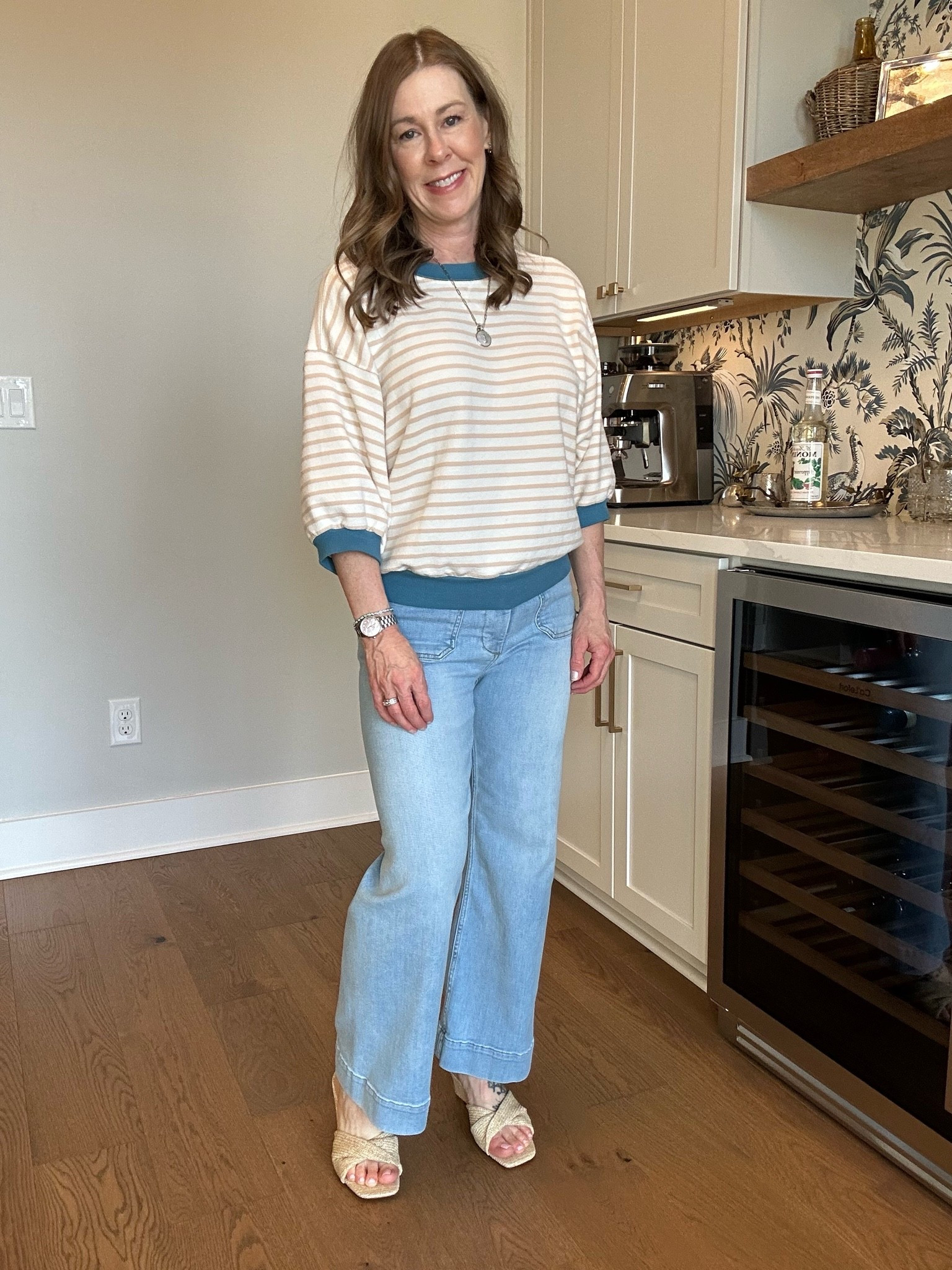 Anthropologie top
Anthro jeans 
#anthropologie

#LTKgrwm #LTKootd #LTKPetite