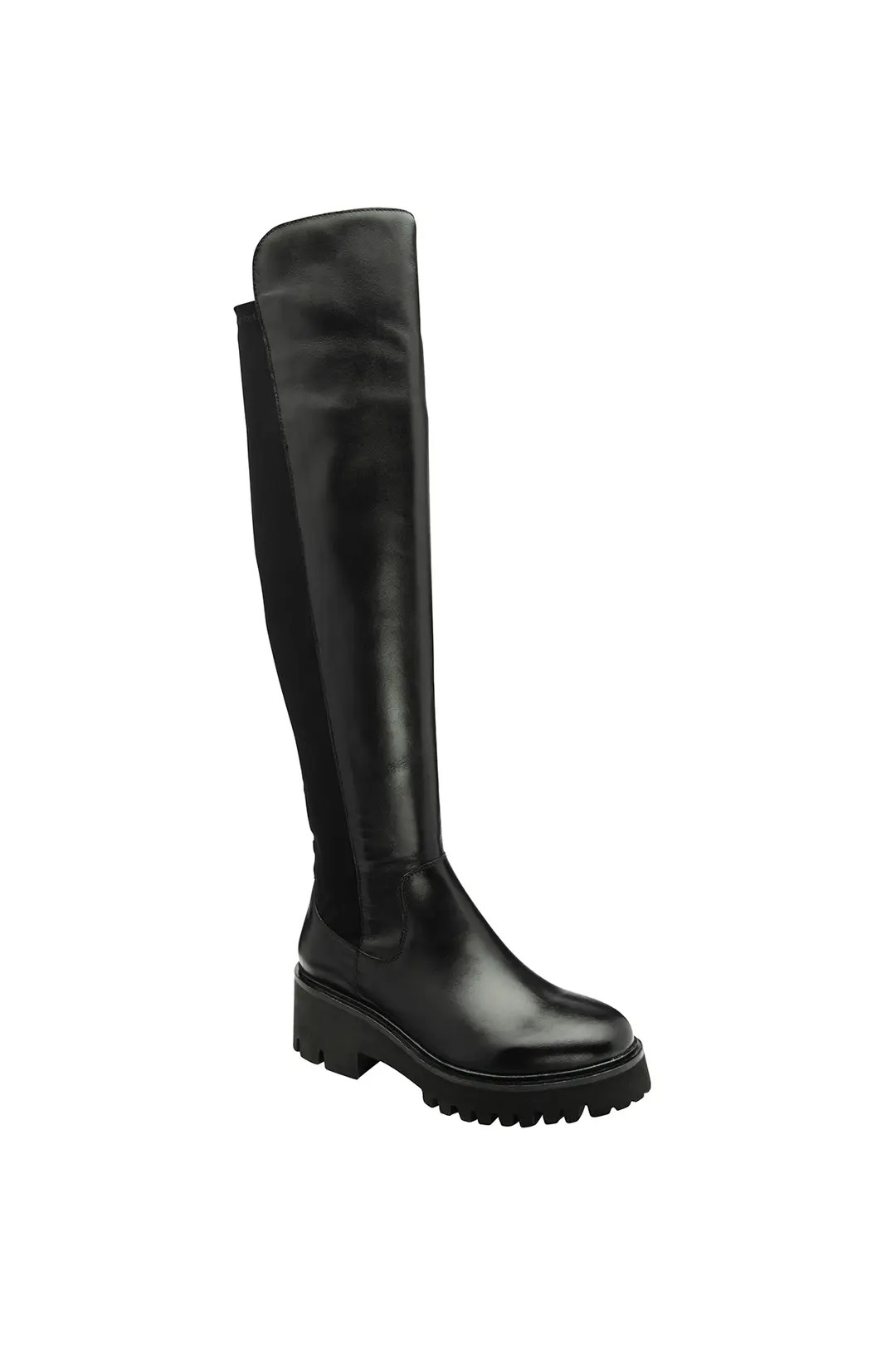 Boots | Black Leather 'Thornton' Knee-High Boots | Ravel | Debenhams UK