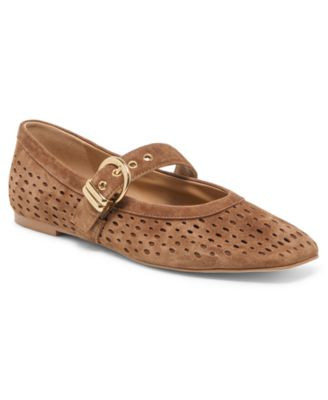 Dolce Vita Women's Mikela Perforated Mary Jane Flats - Pink Perforated Suede | Macy's
