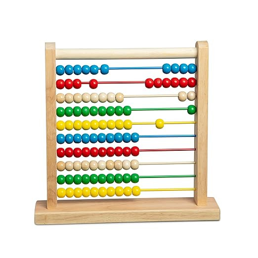 Melissa & Doug Abacus - Classic Wooden Educational Counting Toy With 100 Beads | Amazon (US)
