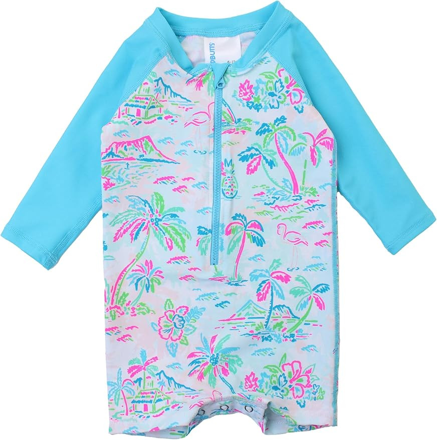 RUGGEDBUTTS Baby/Toddler Boy Swimsuit, One Piece Zipper Rash Guard Sunsuit with UPF 50+ Sun Prote... | Amazon (US)