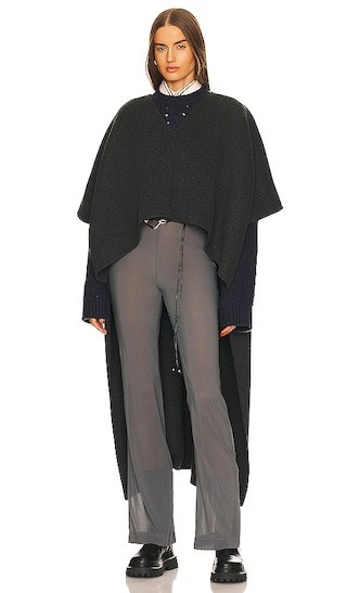 Dax Poncho in Gray | Revolve Clothing (Global)