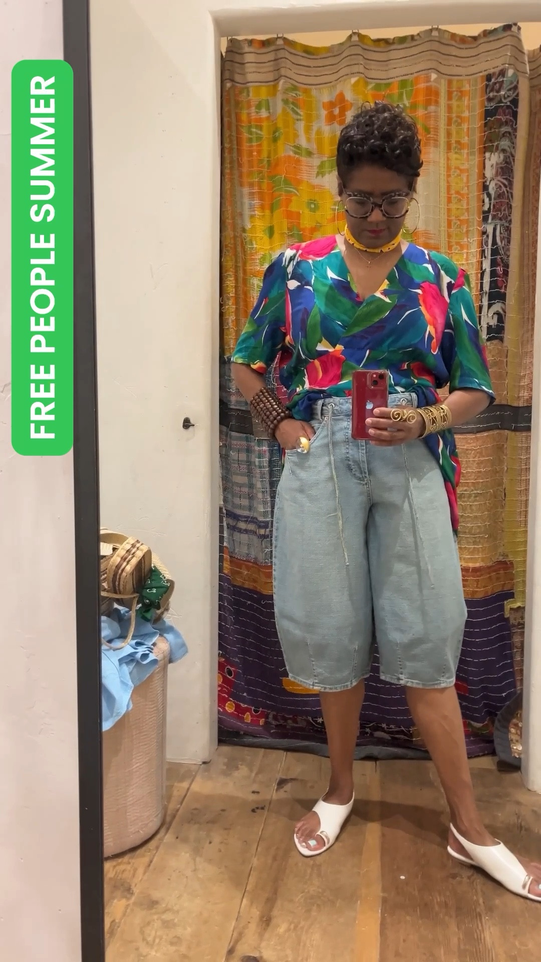 Trying on barrel styles at Free People that are super comfortable! 

#LTKMidsize #LTKStyleTip #LTKOver40