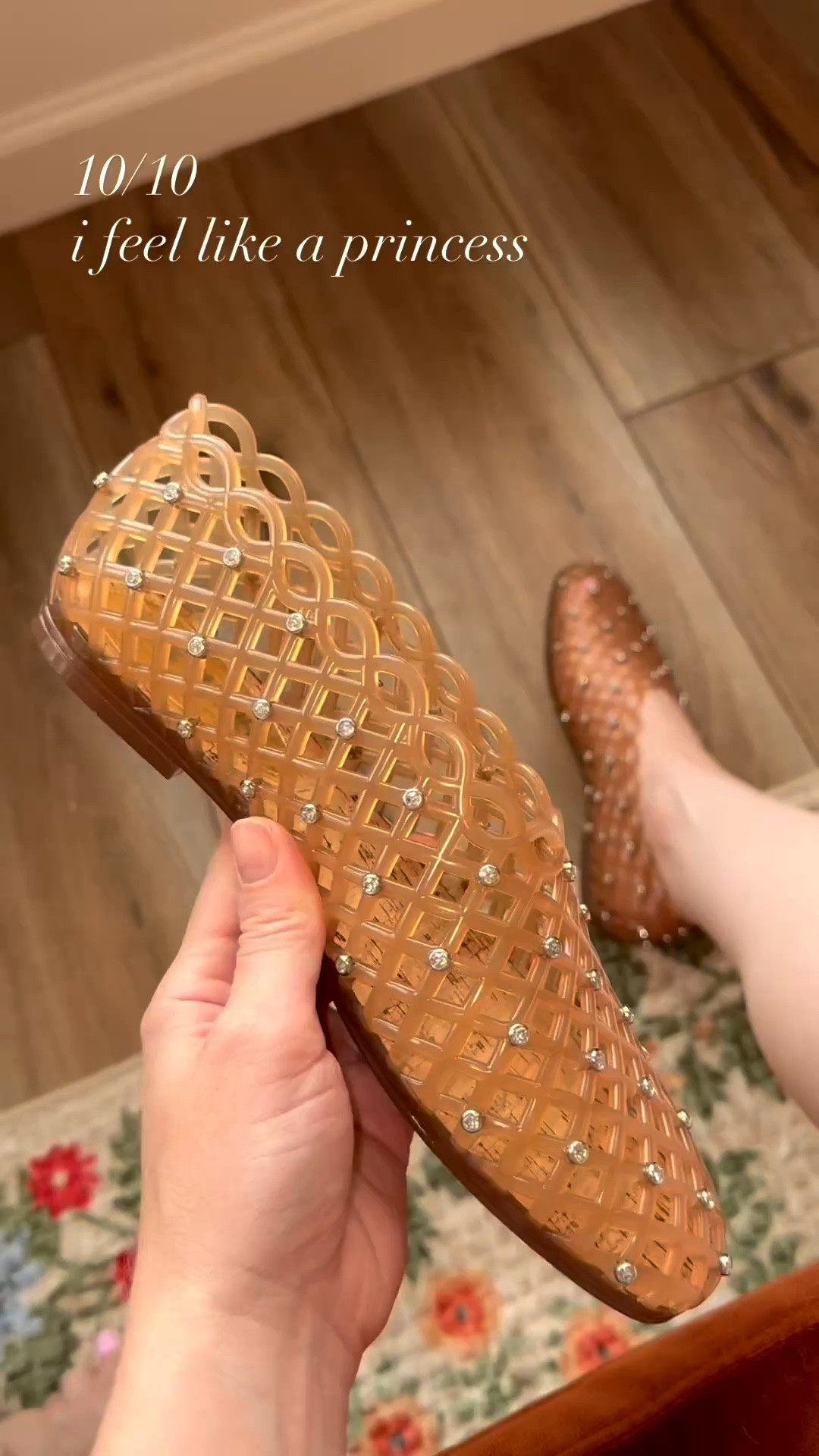 steve madden grove jelly flats ✨ tts, very comfy, lightweight, material conforms to your foot and the sparkles!!!

#LTKSeasonal #LTKSaleAlert #LTKootd