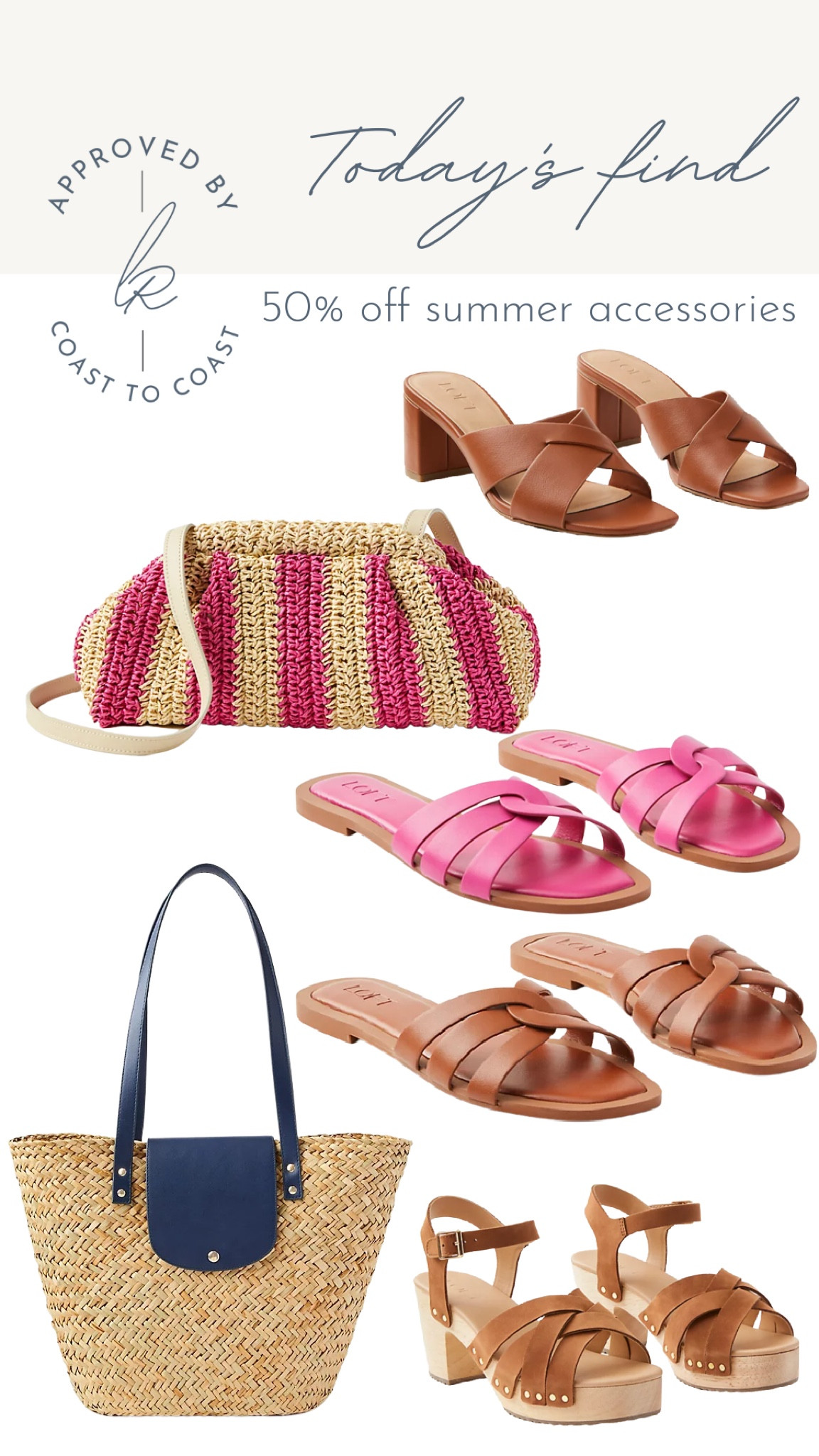 Summer accessories 60% off 

#LTKshoecrush #LTKSeasonal #LTKsalealert
