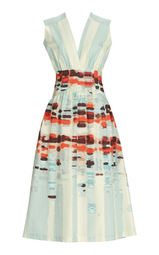 Jocelyn Pleated Stretch-Cotton Midi Dress | Moda Operandi (Global)