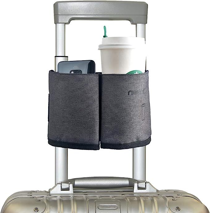 riemot Luggage Travel Cup Holder Free Hand Drink Caddy - Hold Two Coffee Mugs - Fits Roll on Suit... | Amazon (US)
