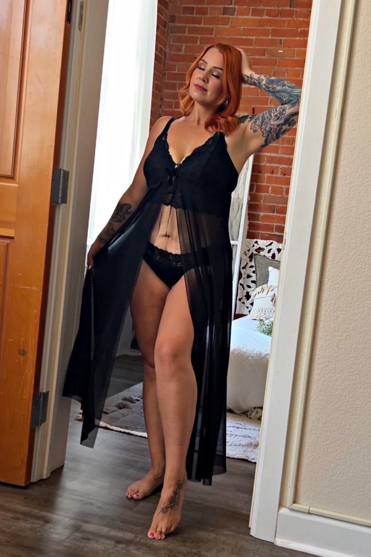 Split maxi dress lingerie 😍 wore this for my boudoir session and it was a MOMENT 🤌🏼 I am wearing a large. I also wore a lace black bralette underneath because the dress is see through.

#LTKMidsize #LTKSummerSales #LTKSaleAlert