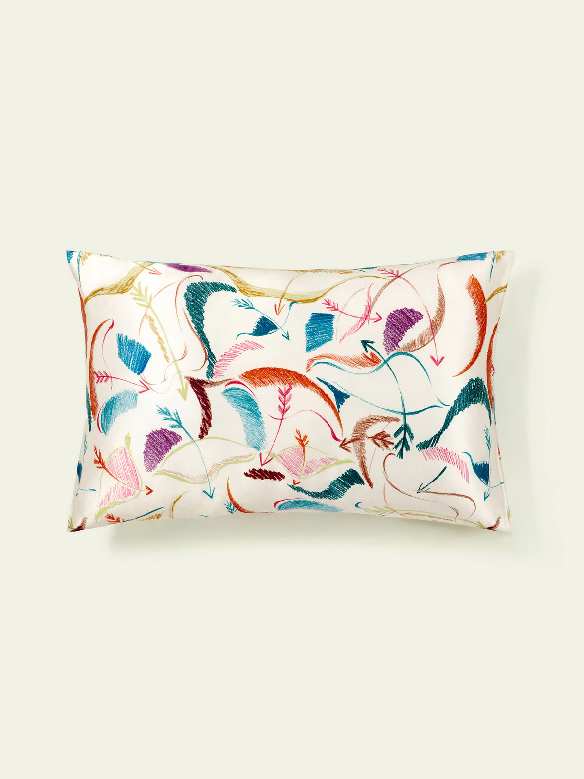 Luxury Silk Sagittarius Zodiac Pillowcase - Vibrant Abstract Design | LILYSILK