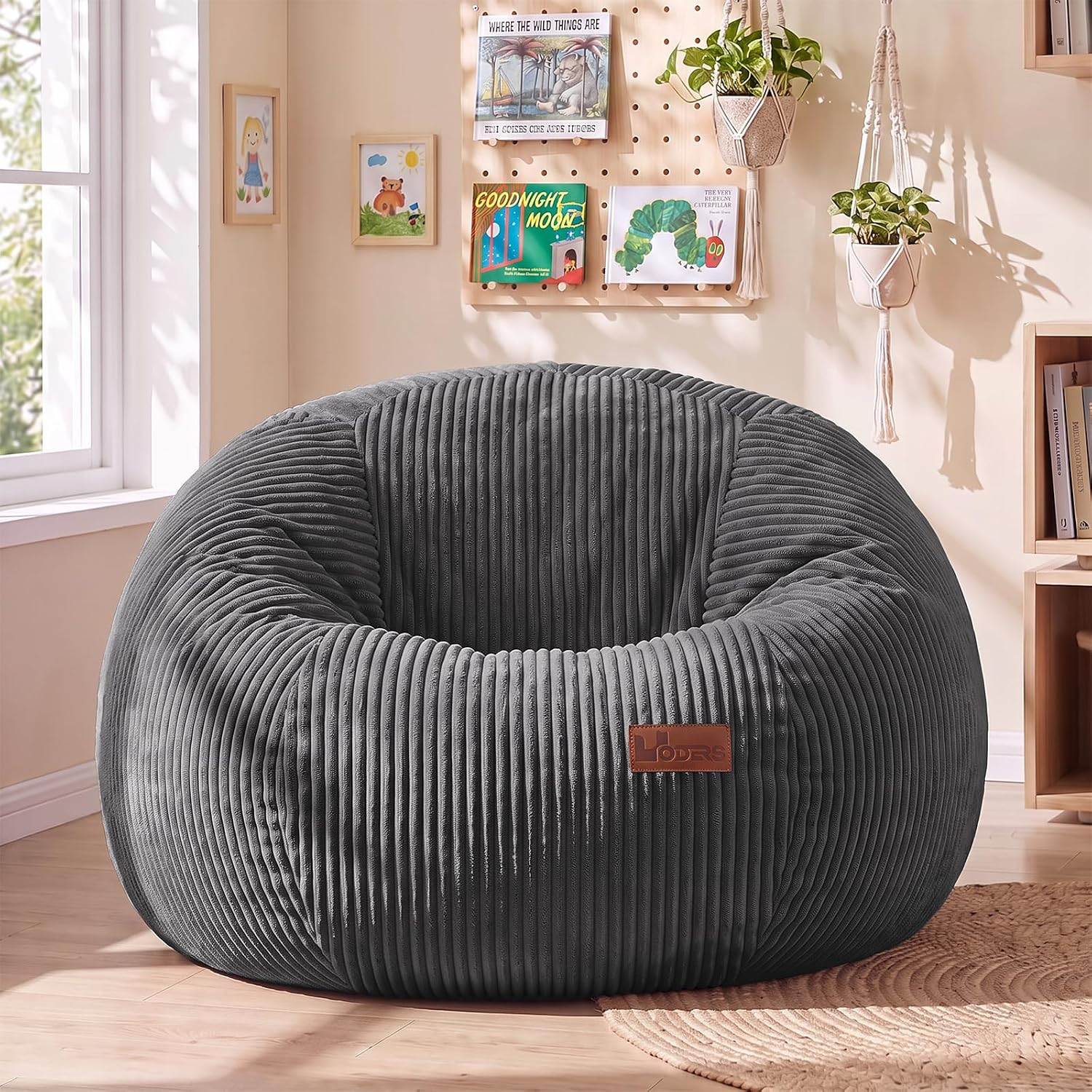 Bean Bag Chair for Adults Teens & Kids, Giant Round Bean Bag-S | Amazon (US)