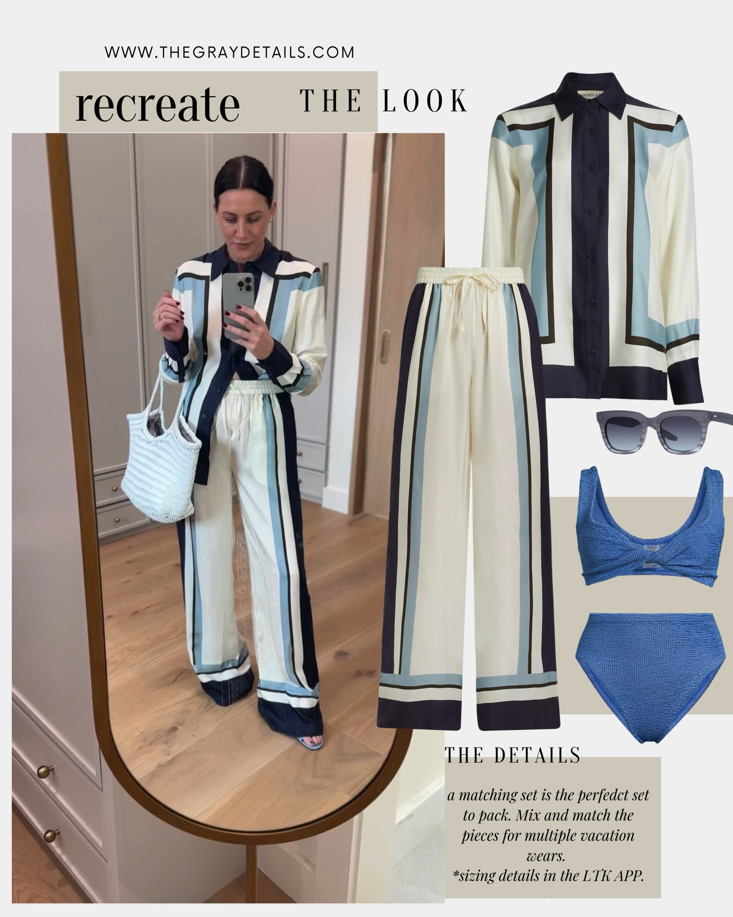 This matching set is gorgeous for spring break or beach vacation.  Layer it over your swimsuit for a beach outfit or style with with heels for a dinner!  

 #LTKSwim #LTKTravel #LTKShoeCrush