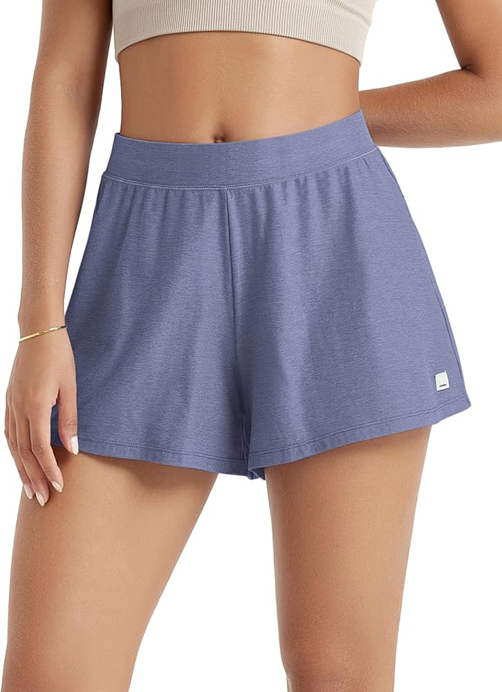 ODODOS Women's Lounge Shorts Ultra Soft odSTRATUM Tech 3" Inseam Comfy Sleep Bottoms Moisture Wic... | Amazon (US)