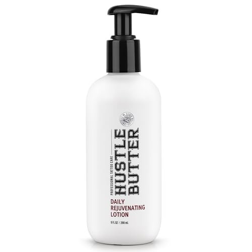 Hustle Butter Tattoo Aftercare - Daily Moisturizing Lotion - Naturally Derived Vegan Cruelty Free - Everyday All Over Use for Tattoos - 9 fl oz | Amazon (US)