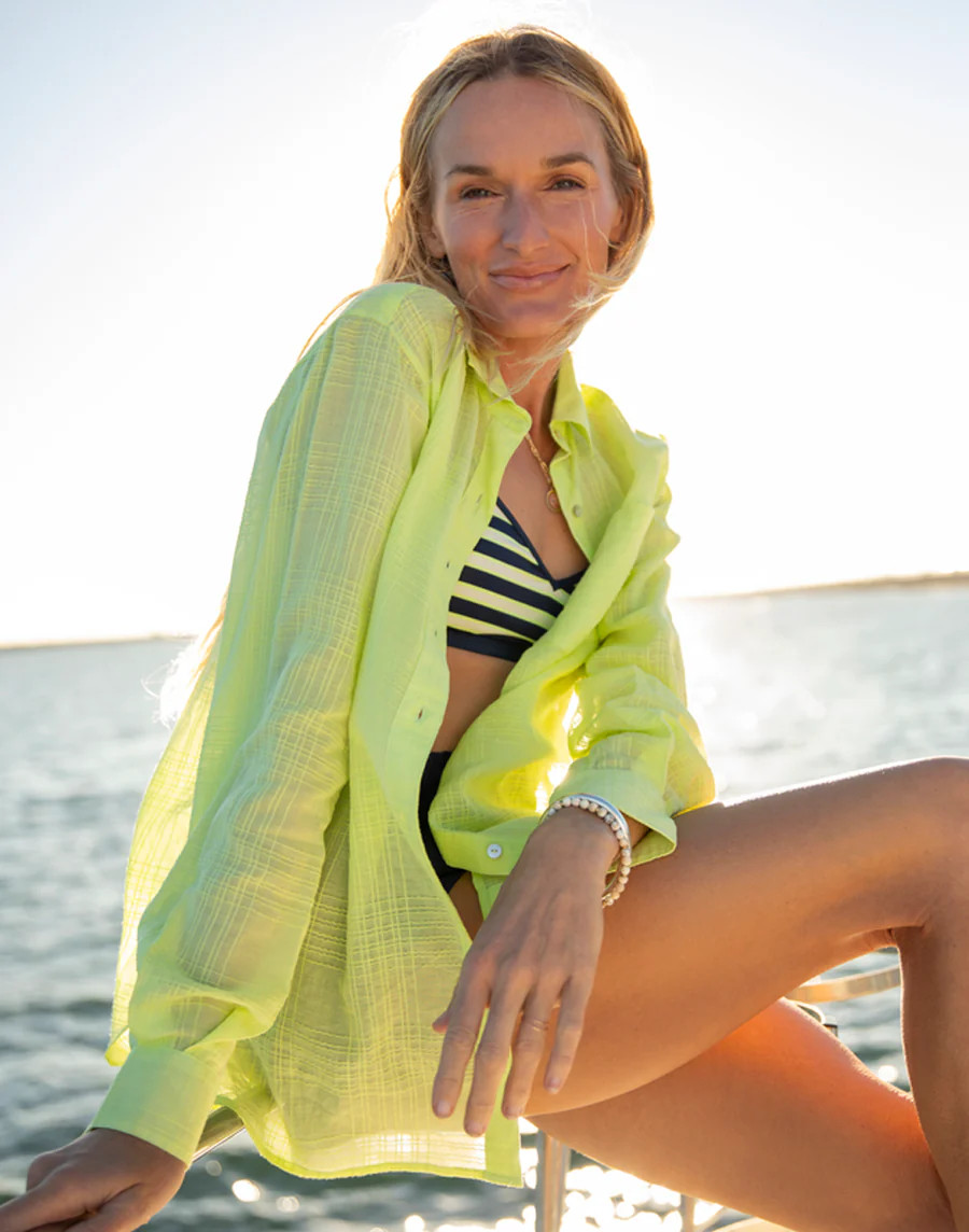 Taylor Textured Tunic: Limeade | Carve Designs