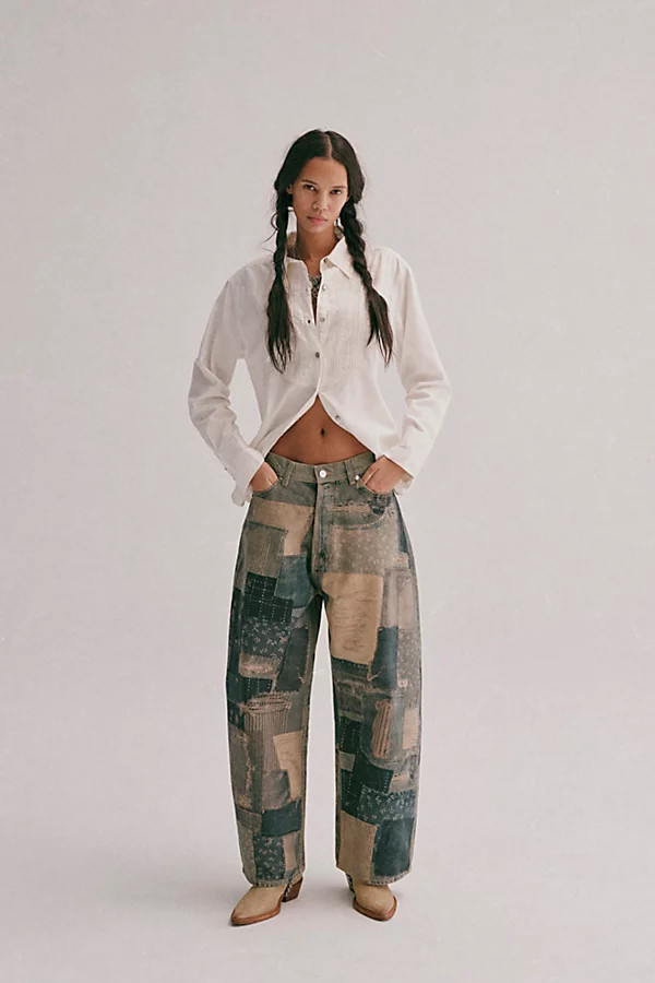 We The Free Illusions Printed Relaxed Jeans | Free People (Global - UK&FR Excluded)