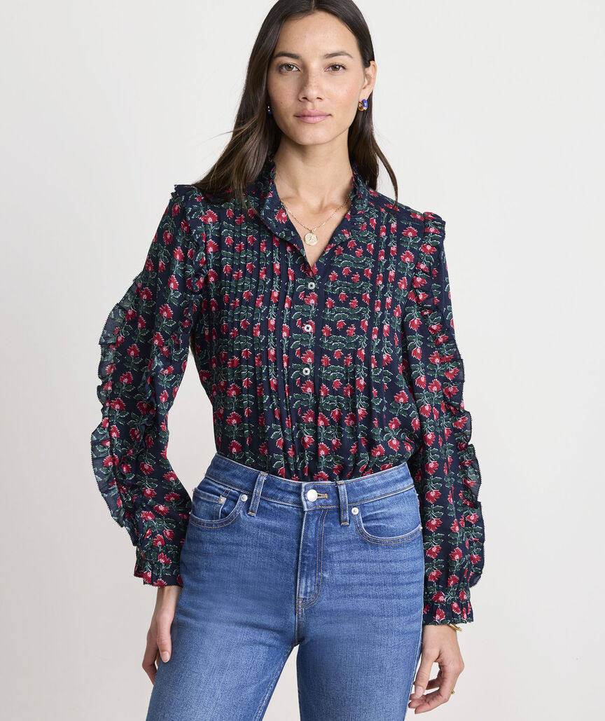 Margaret Pintuck Top | vineyard vines