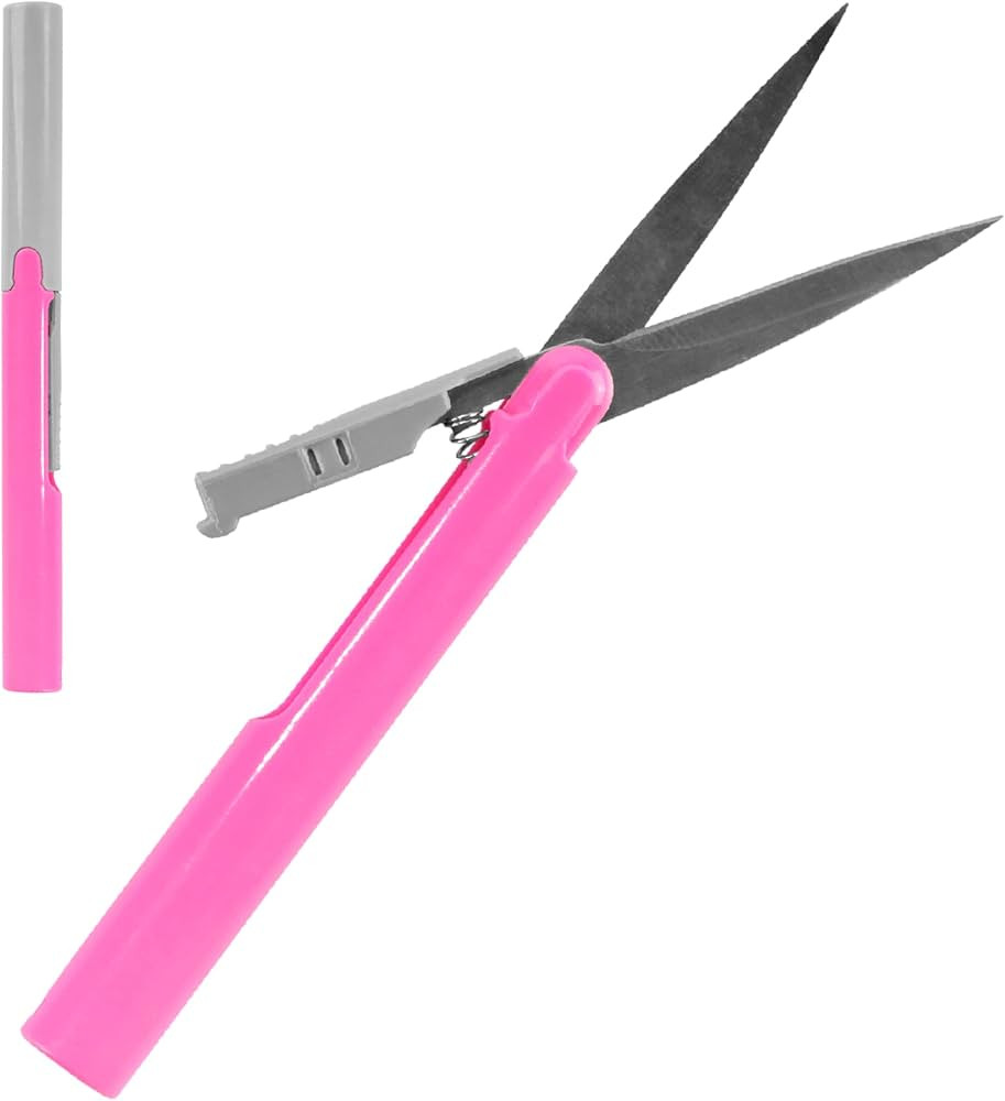 BambooMN Penblade Pen-Style Portable Travel Scissors - Pink - 1 Pair | Amazon (US)