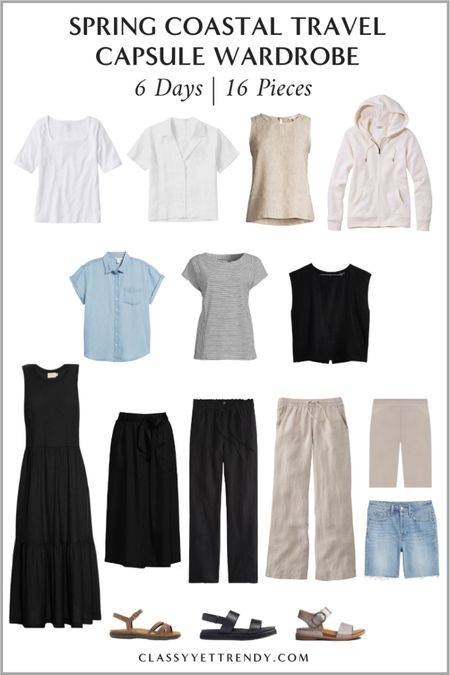 Spring Coastal Travel Capsule Wardrobe for 6 Days ☀️ This is what I’ll be wearing next week on our Jekyll Island and St. Simon’s Osland vacation.  See the full post on the blog with shopping links, photos and 12 outfit ideas.  I added more outfits if you need to use this capsule for a longer trip. #LTKTravel