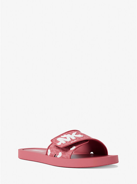 Palmer Printed Signature Logo Slide Sandal | Michael Kors US