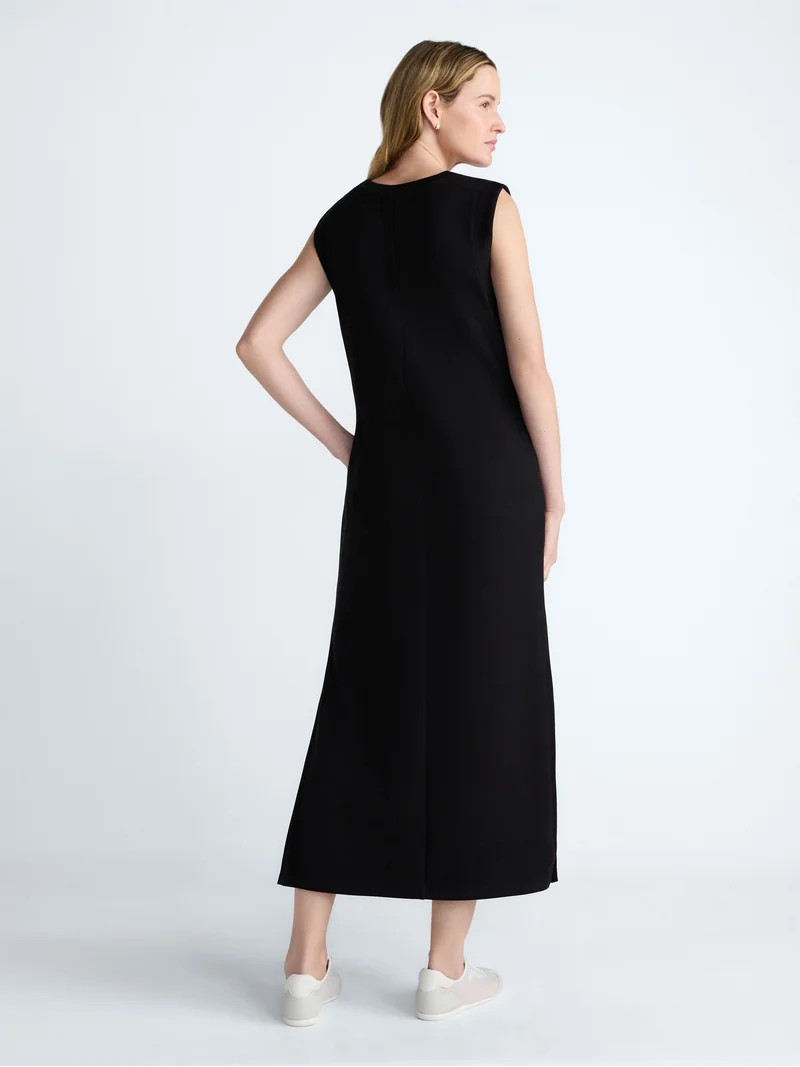 Scoop Women's and Women's Plus Scubaknit Sleeveless Maxi Dress, Sizes XS-4X | Walmart (US)