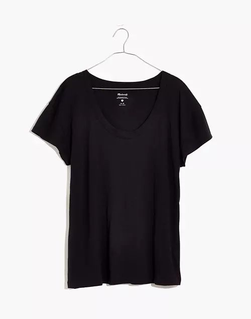 Plus Whisper Cotton Scoopneck Tee | Madewell