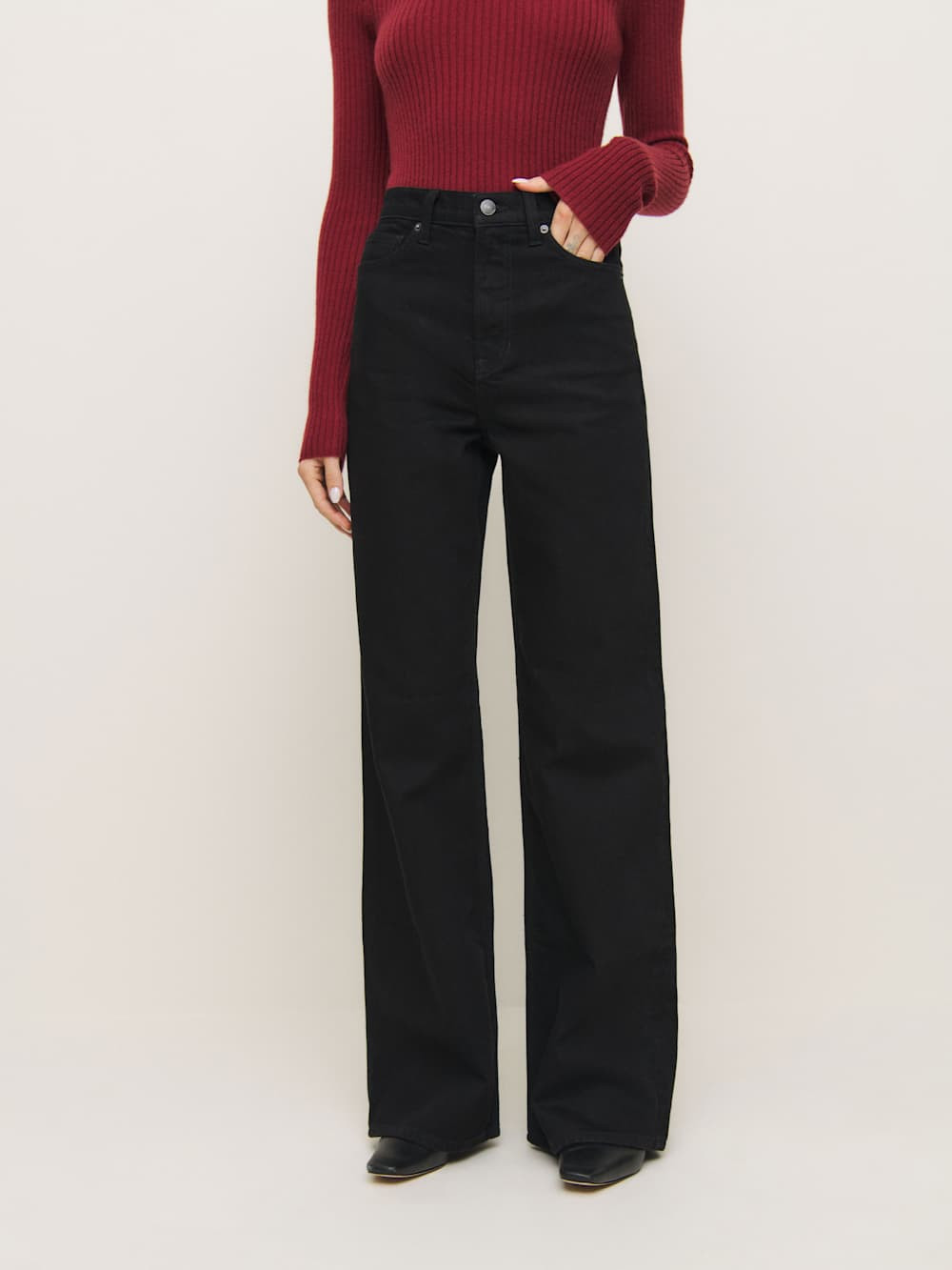 Cary Stretch High Rise Slouchy Wide Leg Jeans | Reformation (Global)
