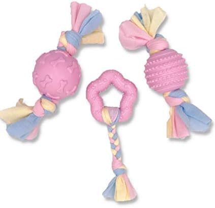 Puppy Teething Toys, Dog Chew Toys Set with Cotton Cloth Rope,Interactive Dog Toys for Puppies an... | Amazon (US)