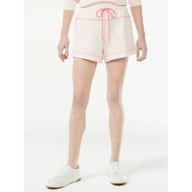 Free Assembly Women's Contrast Stitch Shorts | Walmart (US)