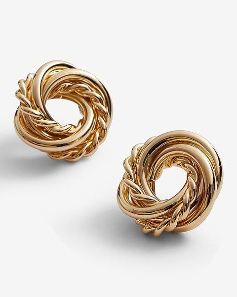 Twisted Knot Stud Earrings | Express