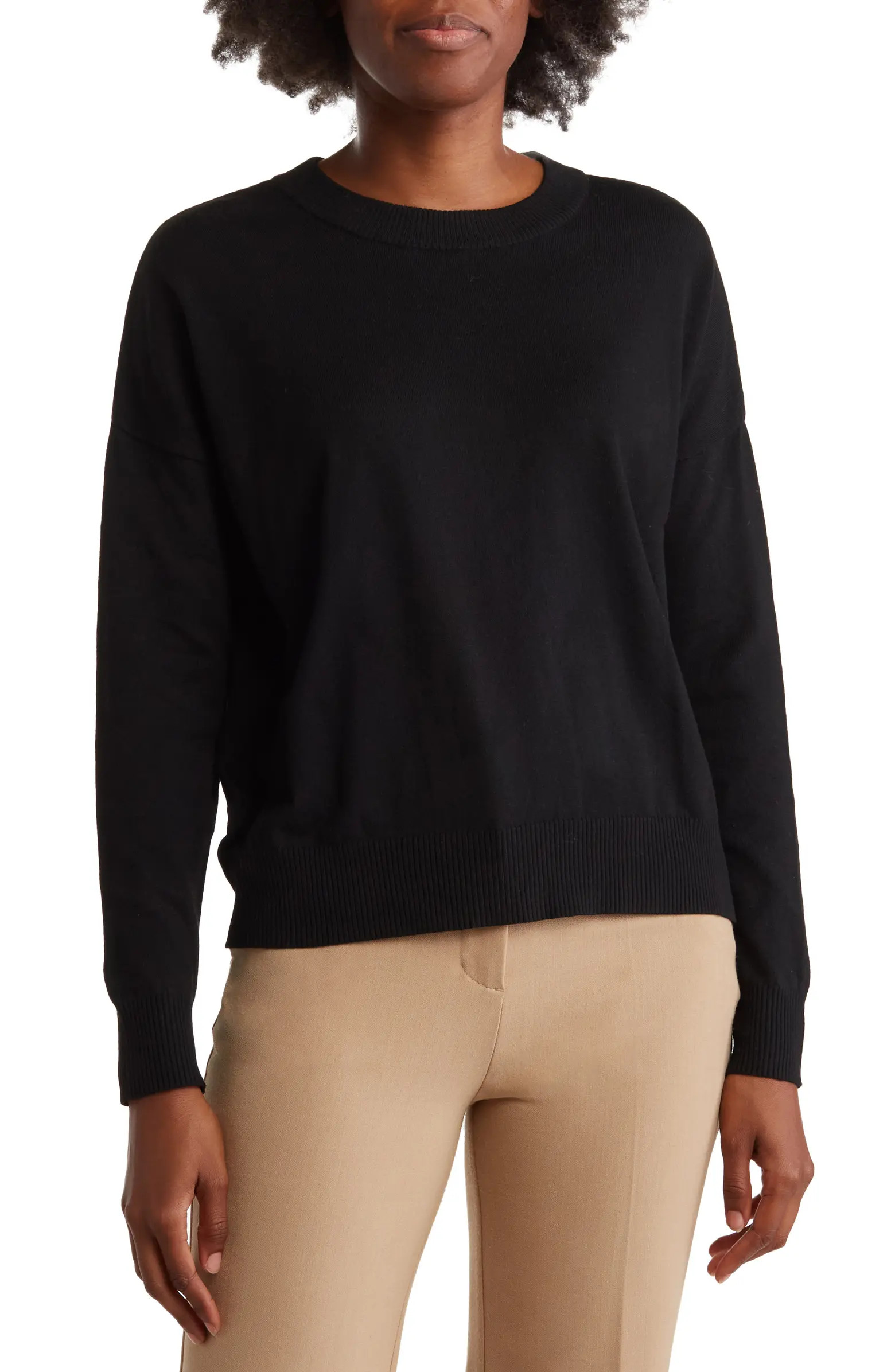 T Tahari Long Sleeve Crewneck Pullover | Nordstromrack | Nordstrom Rack