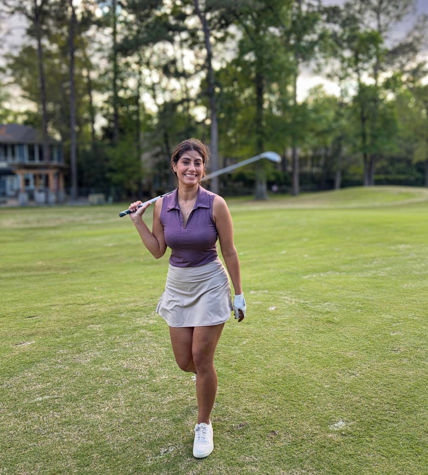Travis Mathew top and Amazon skirt
Wearing small on both top and bottom. 
