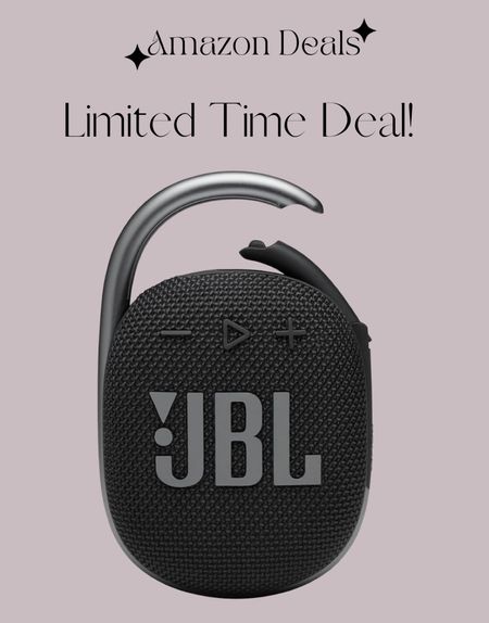 Amazon deals / JBL Clip 4 - Portable Mini Bluetooth Speaker, big audio and punchy bass, integrated carabiner, IP67 waterproof and dustproof, 10 hours of playtime, speaker for home, outdoor and travel (Black) / Father’s Day gifts 

#LTKGiftGuide #LTKHome #LTKMens