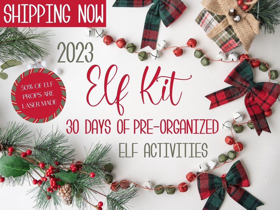 30 Days of Elf Activities Pre-planned Elf Props 30 Days of - Etsy | Etsy (US)