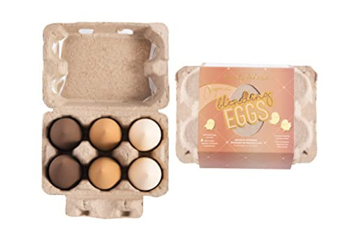 Beauty Bakerie Blending Egg Beauty Sponge Cosmetic Face Make up Blender Sponge Applicator for Powder, Liquid, Foundation, Concealer and Blending, Latex Free 6 Pack Set, Organic Brown | Amazon (US)