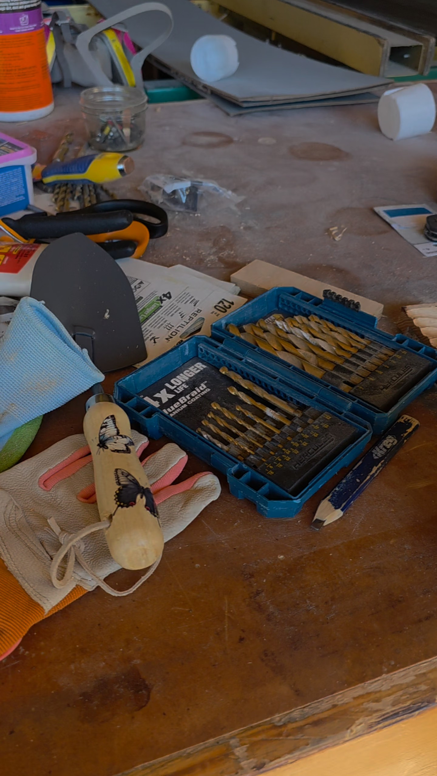 I was tired of hunting for my gloves every time I went outside. A metal shelf on the brick, a small toolbox, and some hooks and suddenly everything has a place. Simple fix, big difference. Linking it all below! #garden
 

 #LTKHome