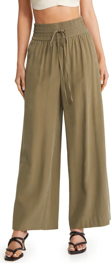 Drawstring Wide Leg Pants | Nordstrom