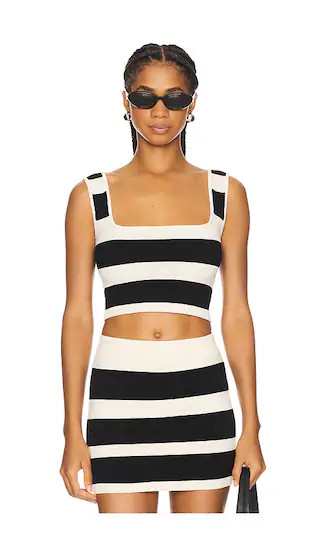 Eloise Top in Black & Cream | Revolve Clothing (Global)