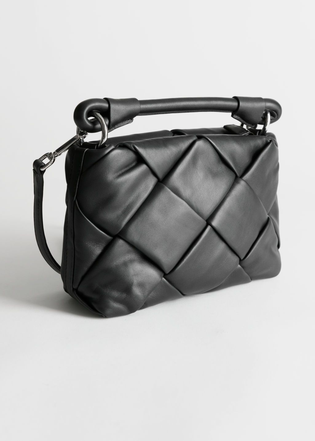 Braided Leather Crossbody Bag - Black | & Other Stories (EU + UK)