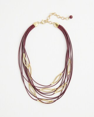 Red Multistrand Bib Necklace | Chico's
