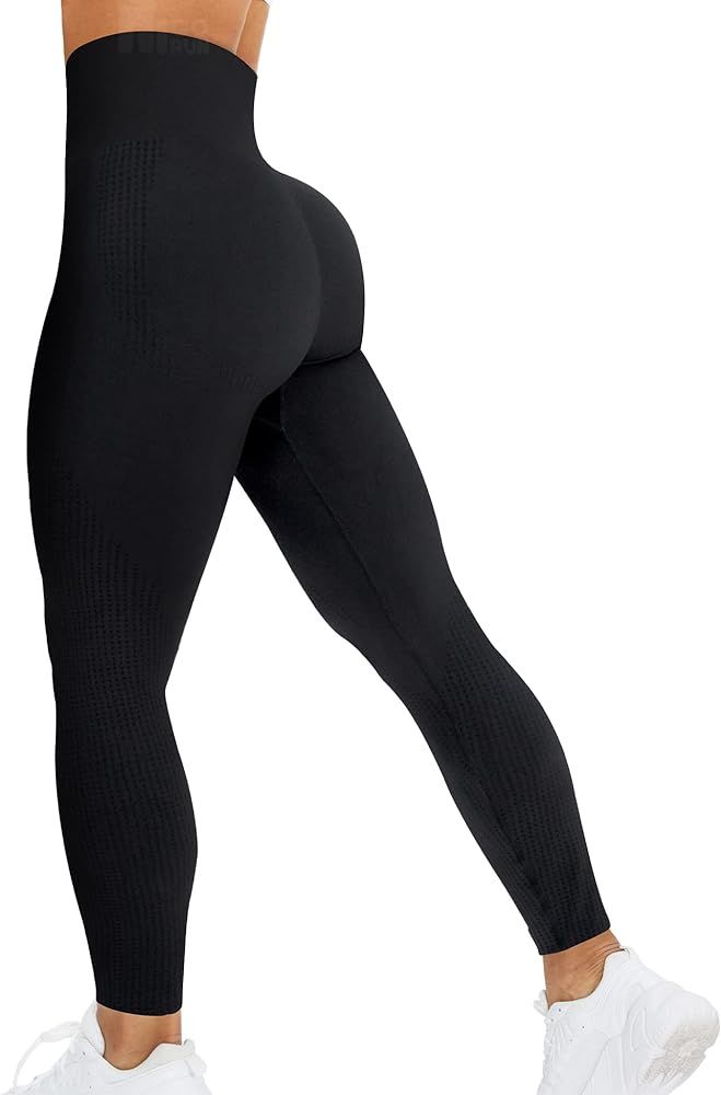 HIGORUN Women Seamless Leggings Smile Contour High Waist Workout Gym Yoga Pants | Amazon (US)