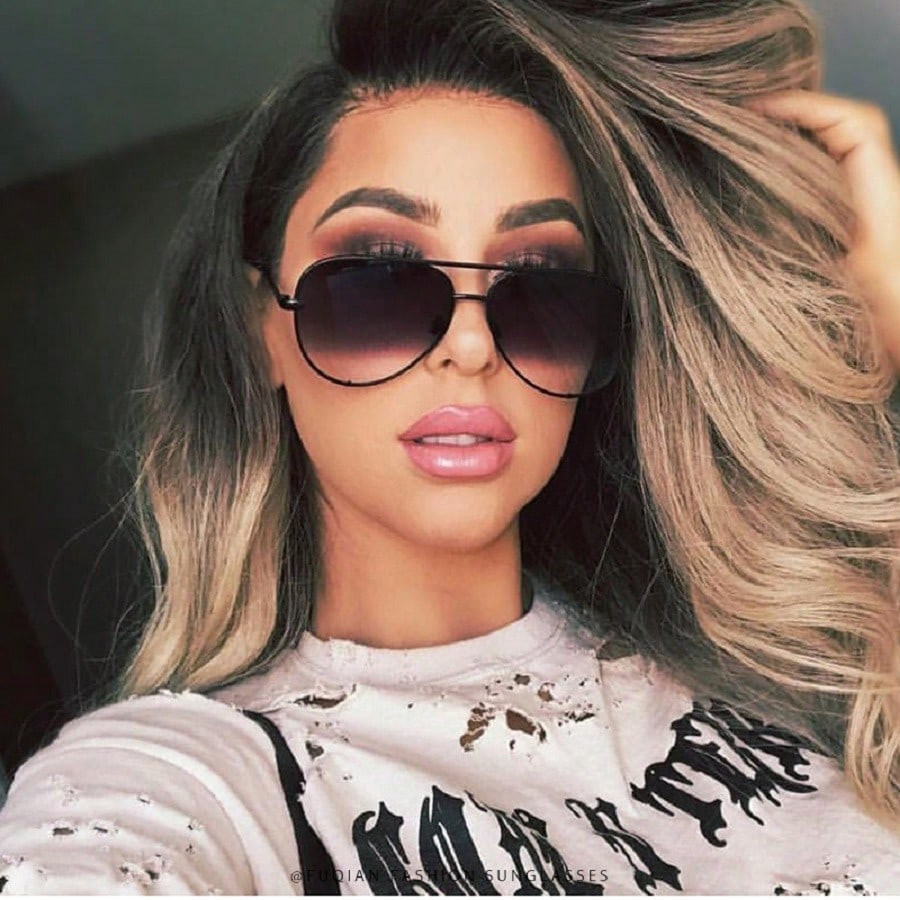 1pc Unisex Metal Alloy Pilot Sunglasses, Fashionable & Casual, Suitable For Outdoor Travel | SHEIN