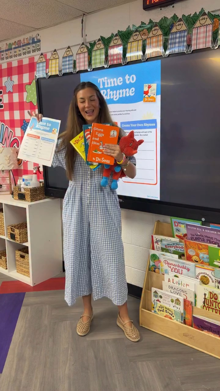Making reading FUN is one of my favorite parts of teaching! 📚✨

From rhyming with Fox in Socks to bringing the story to life with a Dr. Seuss YouTube video and ending our day with a Cat in the Hat GoNoodle, I love finding simple ways to turn literacy into an experience my first graders get excited about! 💚

And the best part? These educator resources are FREE! 🍎

@drseuss #DrSeussPartner #DrSeussTeacher