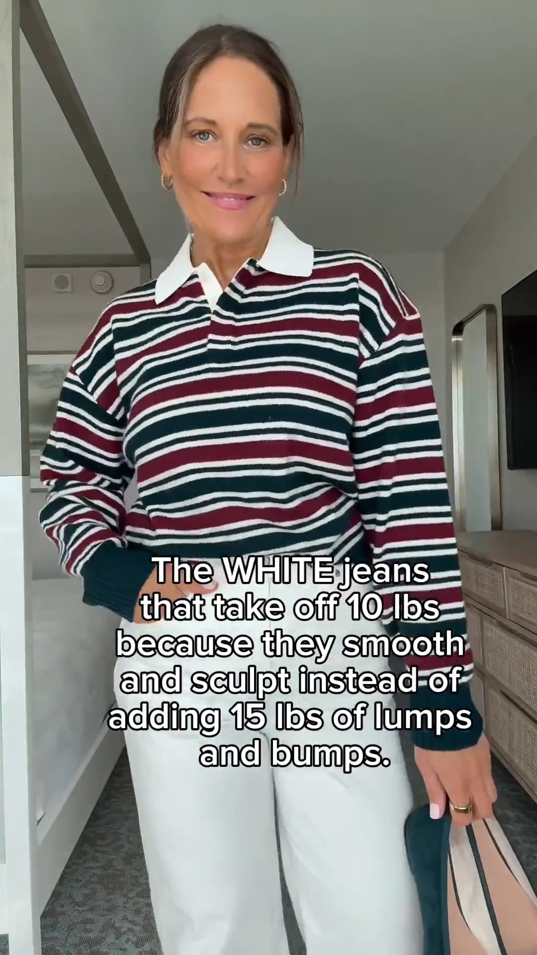 We’ve tried a lot of white jeans, and most fall short—they’re either too thin, too stretchy, or not cut quite right, which makes them less flattering. These are our favorites because they offer the perfect balance of comfort, style, and smoothing without feeling restrictive, making them a true go-to 5⭐️ pick. We’re both wearing size 30 (our usual), and don’t forget the sweater—it also comes in pink and gray, with a soft, slightly stretchy, super cute feel 🤍✨

#LTKOver40 #LTKSeasonal #LTKMidsize